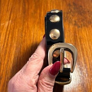 Vince Camuto  Womens Rocker Black Studded Belt. Sz XL